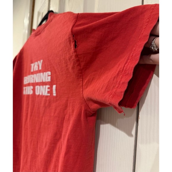 RARE Vtg Dropkick Murphys Try Burning This One USA Flag Irish Clover Band Tshirt - Picture 12 of 12